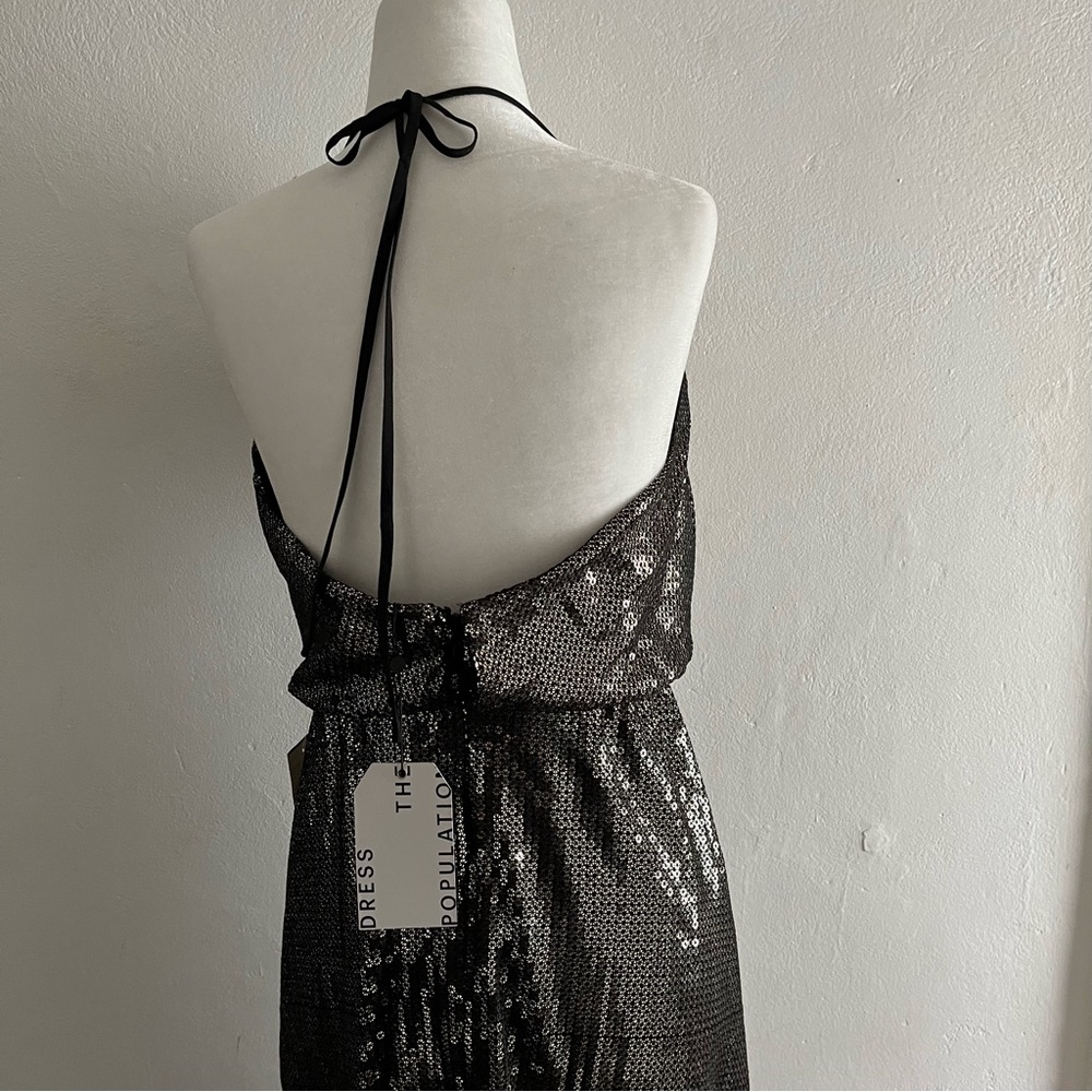 Dress the Population Dress - Zherra style size small - gold sequins with black - Picture 6 of 14